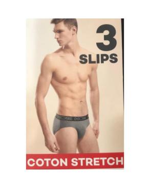 PAck de 3 Slips coton hom