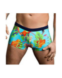 Shorty de Bain Imprimé turquoise