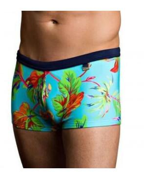 Shorty de Bain Imprimé turquoise