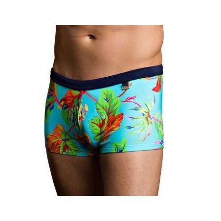 Shorty de Bain Imprimé turquoise