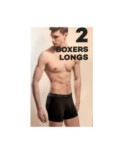 Boxer Coton Hom Classique Bicouleur