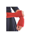 Mitaines rouge coton soie Berthe aux grands Pieds