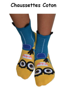 Chaussettes Minion Bricoleur Bleu