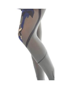  Collant opaque fantaisie gris berthe aux grands Pieds