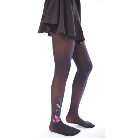 Collant flamenco Bleu de Berthe aux grands Pieds