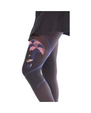 Collant Bleu Danseuse Berthe aux grands Pieds