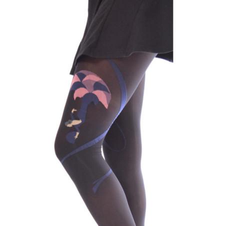 Collant Bleu Danseuse Berthe aux grands Pieds