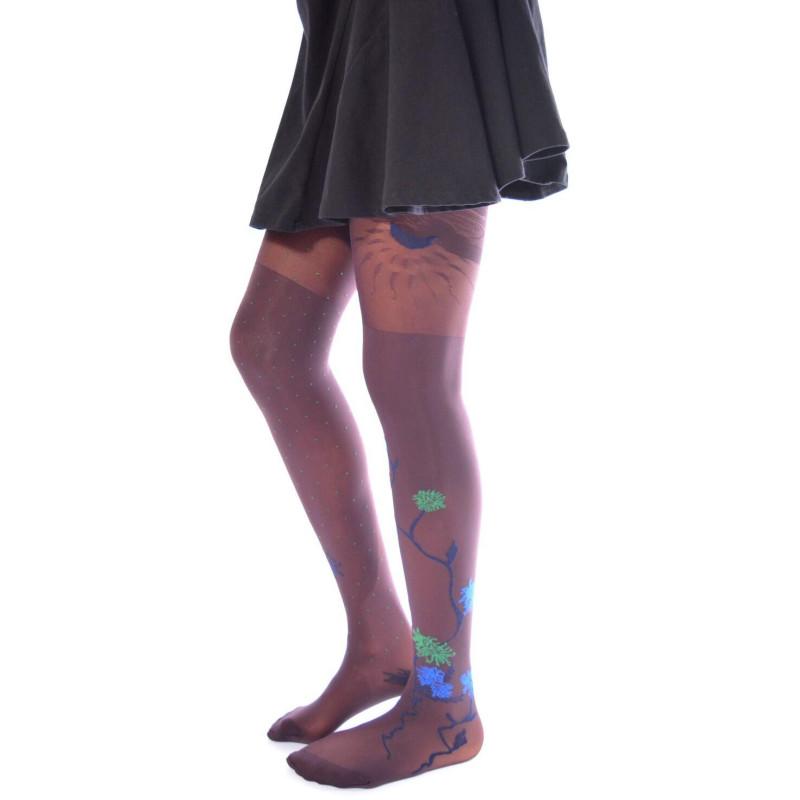 Collant Prune Agapanthe Berthe Aux grands Pieds