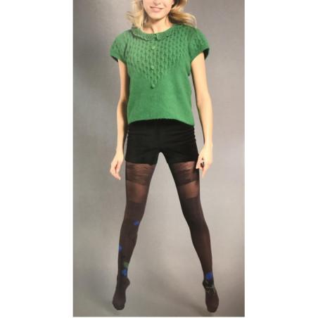 Collant Prune Agapanthe Berthe Aux grands Pieds