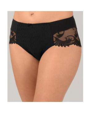 culotte empreinte Thalia Noir dentelle et micro opaque