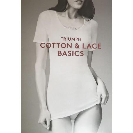 Lot 2 T shirt Pur Cotton et Dentelle Triumph