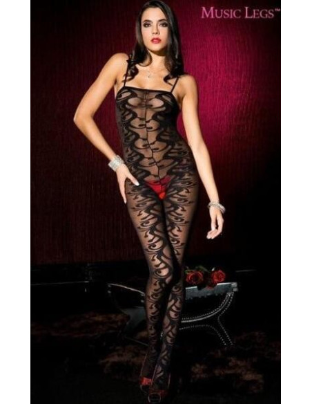 Combinaison effet tatouage Music Legs