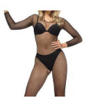 Collant combinaison intégral résille noir Collant combinaison intégral résille noir