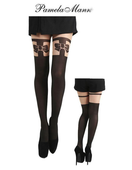 Collant cuissarde Noeud pap Pamela Mann