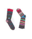 Coffret 2 paires Dub Chaussettes Pois et rayures Tendance
