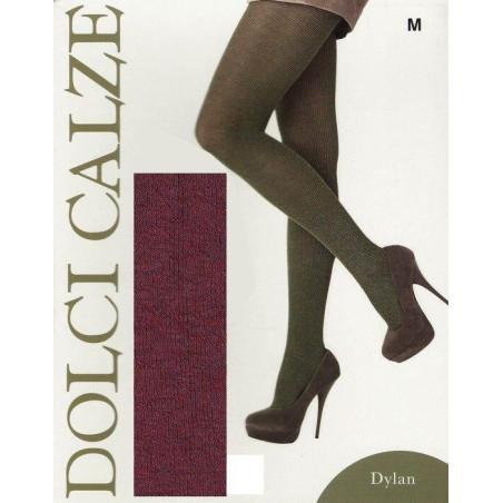 Collant fine cotes viscose Dolci Calze Dylan rubino