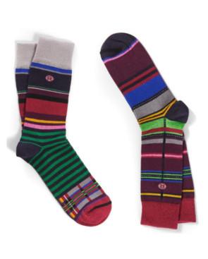 Duo de chaussettes Fantaisie homme dub et Drino Rayures et carreaux
