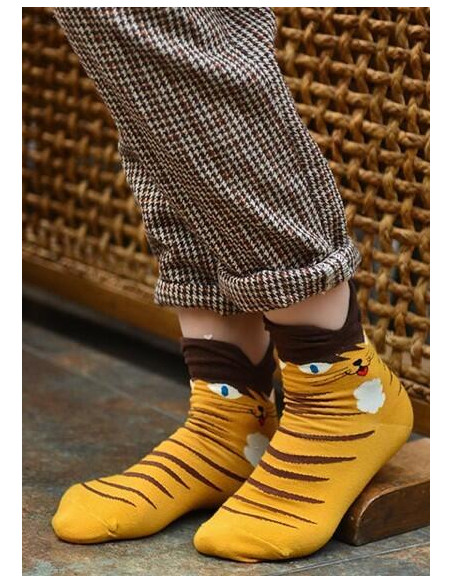 Chaussettes chats à la mode rigolotes