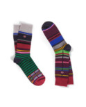 Coffret 2 paires Dub Chaussettes quadrille et rayures Tendance