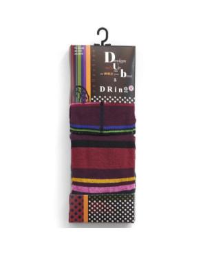 Coffret 2 paires Dub Chaussettes quadrille et rayures Tendance