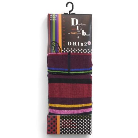 Coffret 2 paires Dub Chaussettes quadrille et rayures Tendance