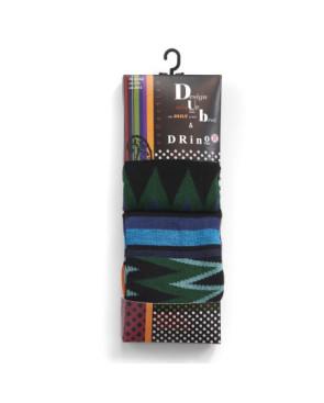 Coffret de 2 paires de chaussettes Dub Striures Bleues