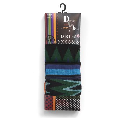 Coffret de 2 paires de chaussettes Dub Striures Bleues