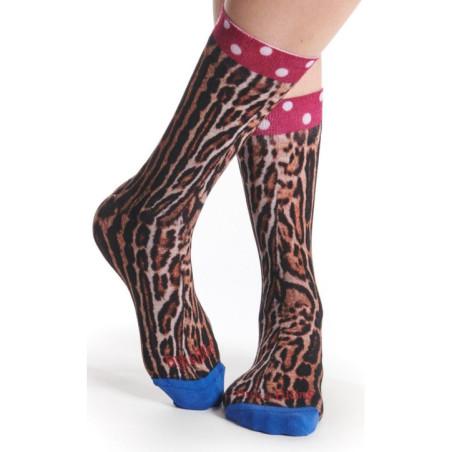 Chaussettes Dub et drino Panthère en bambou