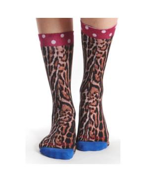 Chaussettes Bambou Dub et Drino Léopard à pois