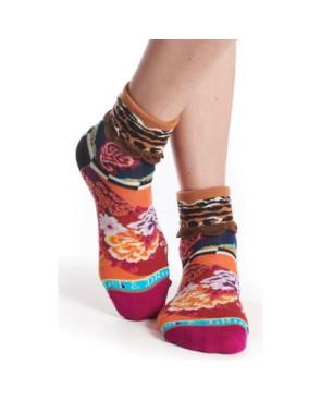 Chaussettes Revers Dub et Drino Peony Patchwork
