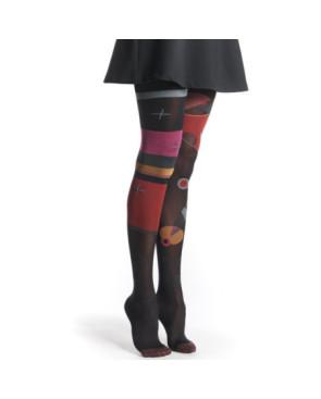  collant fil de jour microfibre cocarde abstraite
