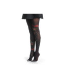 Collant Plumetis fleuri Asymétrique Fil de Jour