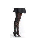 Collant Plumetis fleuri Asymétrique Fil de Jour