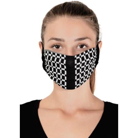 Lot de 2 Masques barrière  Motif Carré