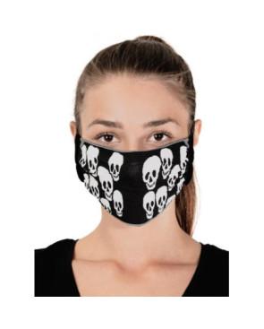 Lot de 2 masques barrières Têtes de morts