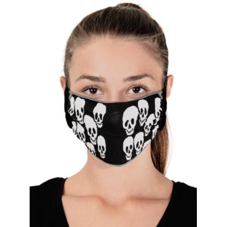 Lot de 2 masques barrières Têtes de morts