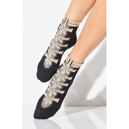 Chaussette lacets dorés Girardi