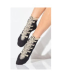 Chaussette lacets dorés Girardi