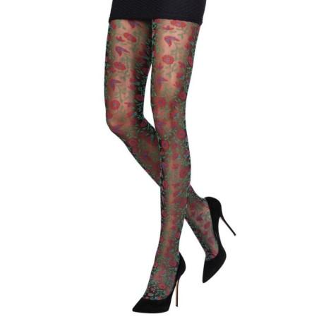 Collant fleurs chics Emilio Cavallini