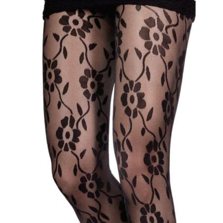 Collant Fleurs Naives dentelle Emilio Cavallini