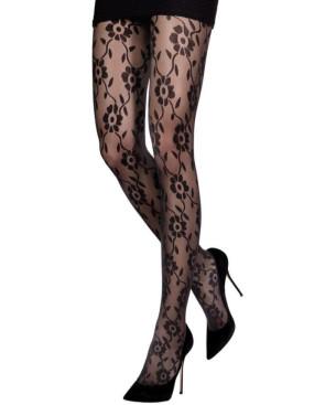  collant noir en dentelle Emilio cavallini