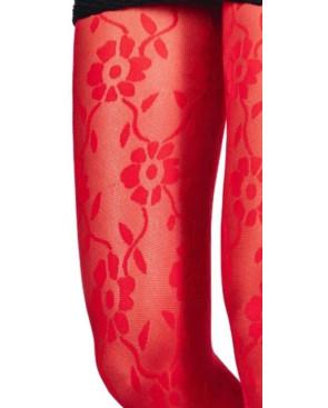  collant rouge en dentelle chic et tendance
