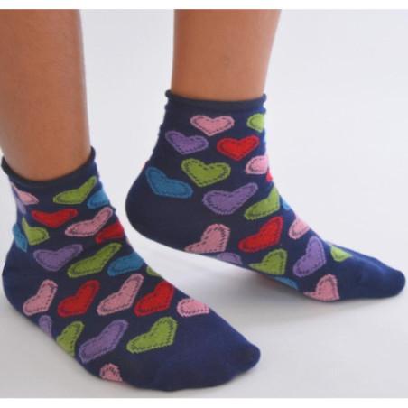 Chaussettes à coeurs ludiques