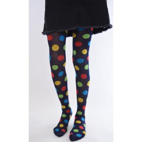 collant chaud à pois rigolo enfant