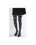 Collant hiver à pois multicouleur enfants