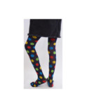 Collant hiver à pois multicouleur enfants