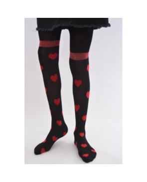  amour de collants enfants noir et rouges rigolos