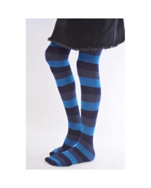 Collant Rayures Bleu Flash Enfants
