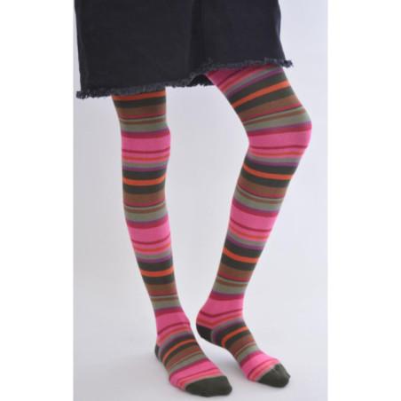 collant hiver muti rayures enfants