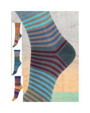 chaussettes cronert rayures fantaisie